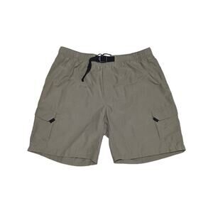 Y2K Columbia Belted Hiking Shorts Gorpcore Outerwear Khaki Tan Mens XLarge Gorp